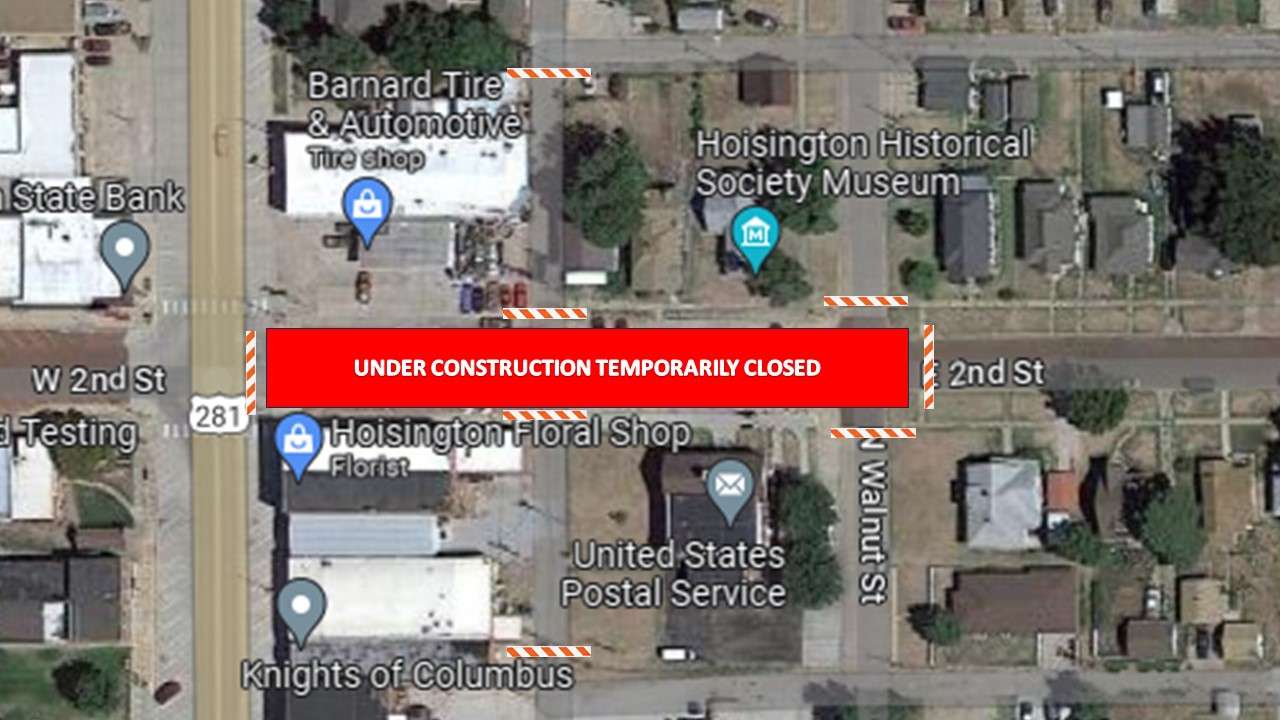 Next portion of Hoisington's 2nd Street reconstruction to start Tuesday
