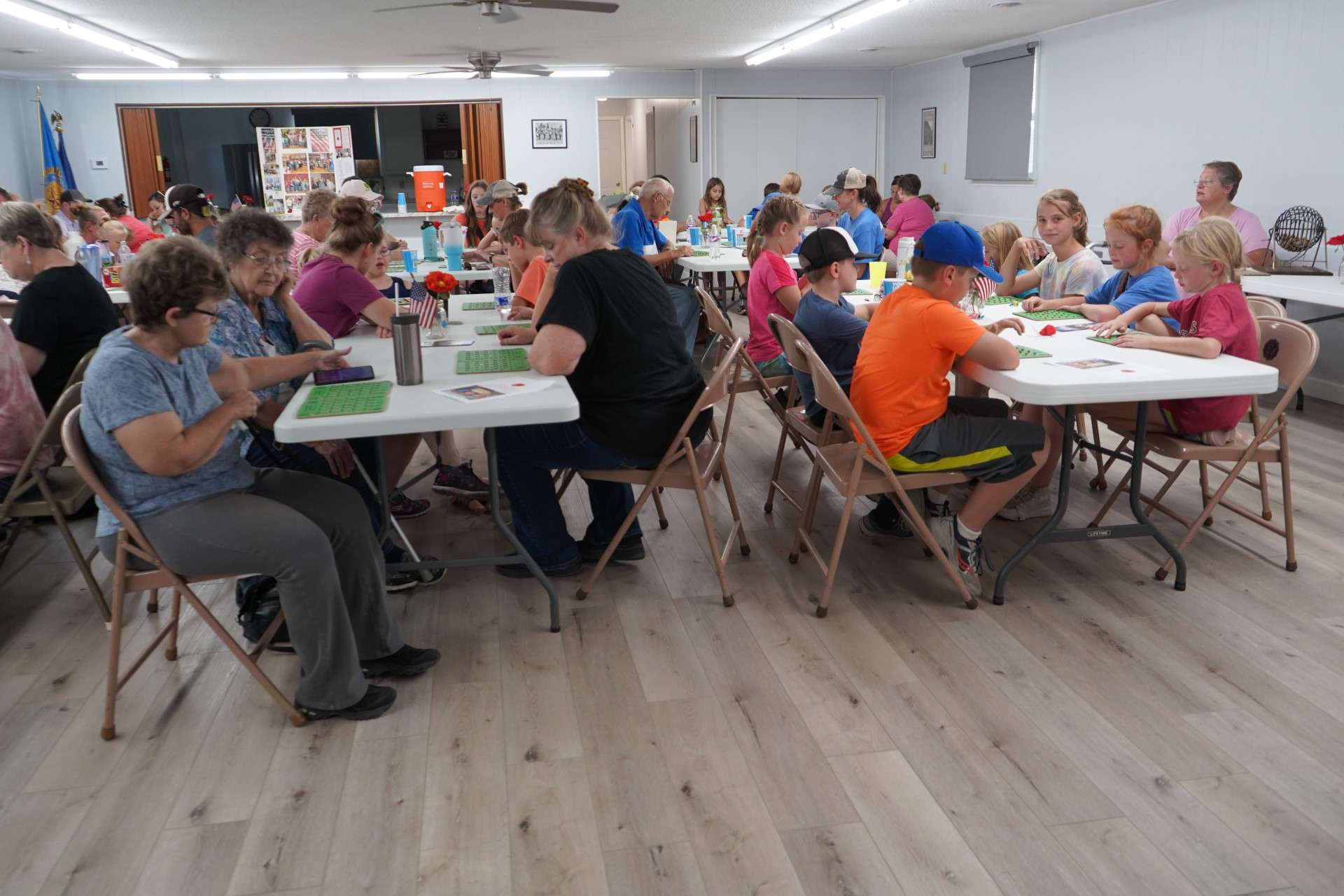 American Legion Auxiliary "Thomas J. Hogan" Unit 109 hosted a free bingo afternoon event during the annual Natoma Labor Day Celebration in the newly restored Legion Post 109 Hall. Photo by Laah Tucker