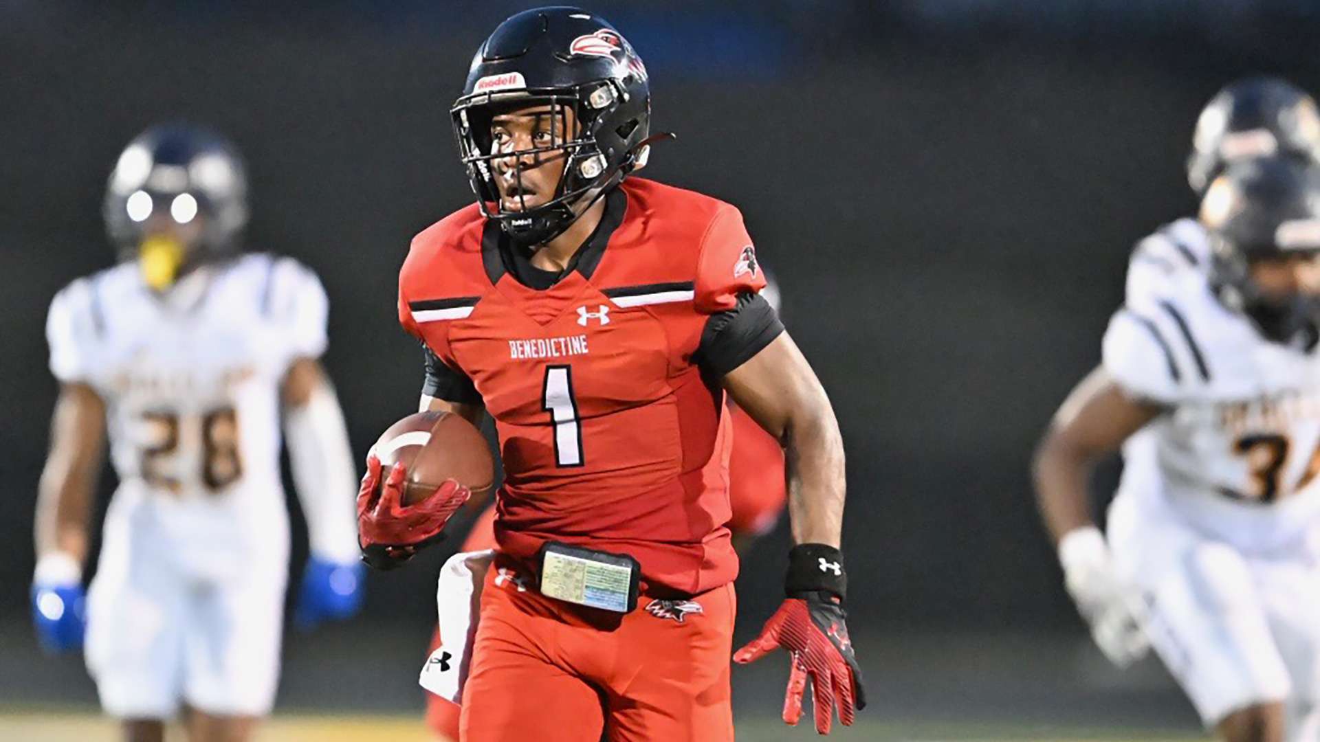 Benedictine wide receiver JaShawn Todd returned a punt 82 yards for a touchdown during Saturday's matchup with Graceland University/ Photo courtesy of Todd Nugent