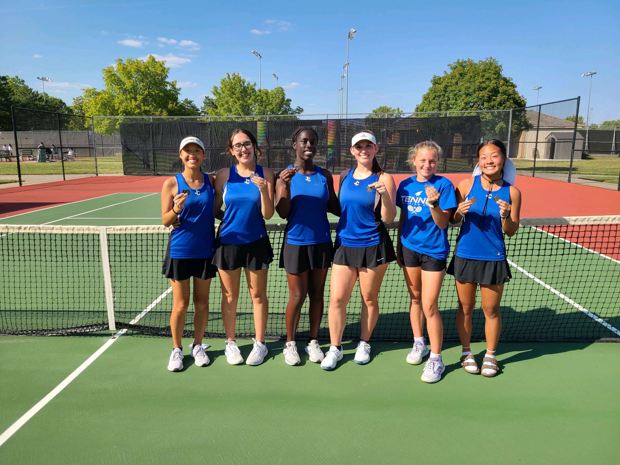 Junction City Lady Jays tennis team finishes 2nd at Topeka High Varsity Invite on Wednesday.&nbsp;