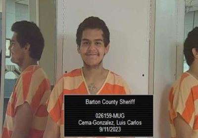 Cerna has a previous felony conviction for criminal threat, according to the Kansas Department of Corrections -photo Barton Co.