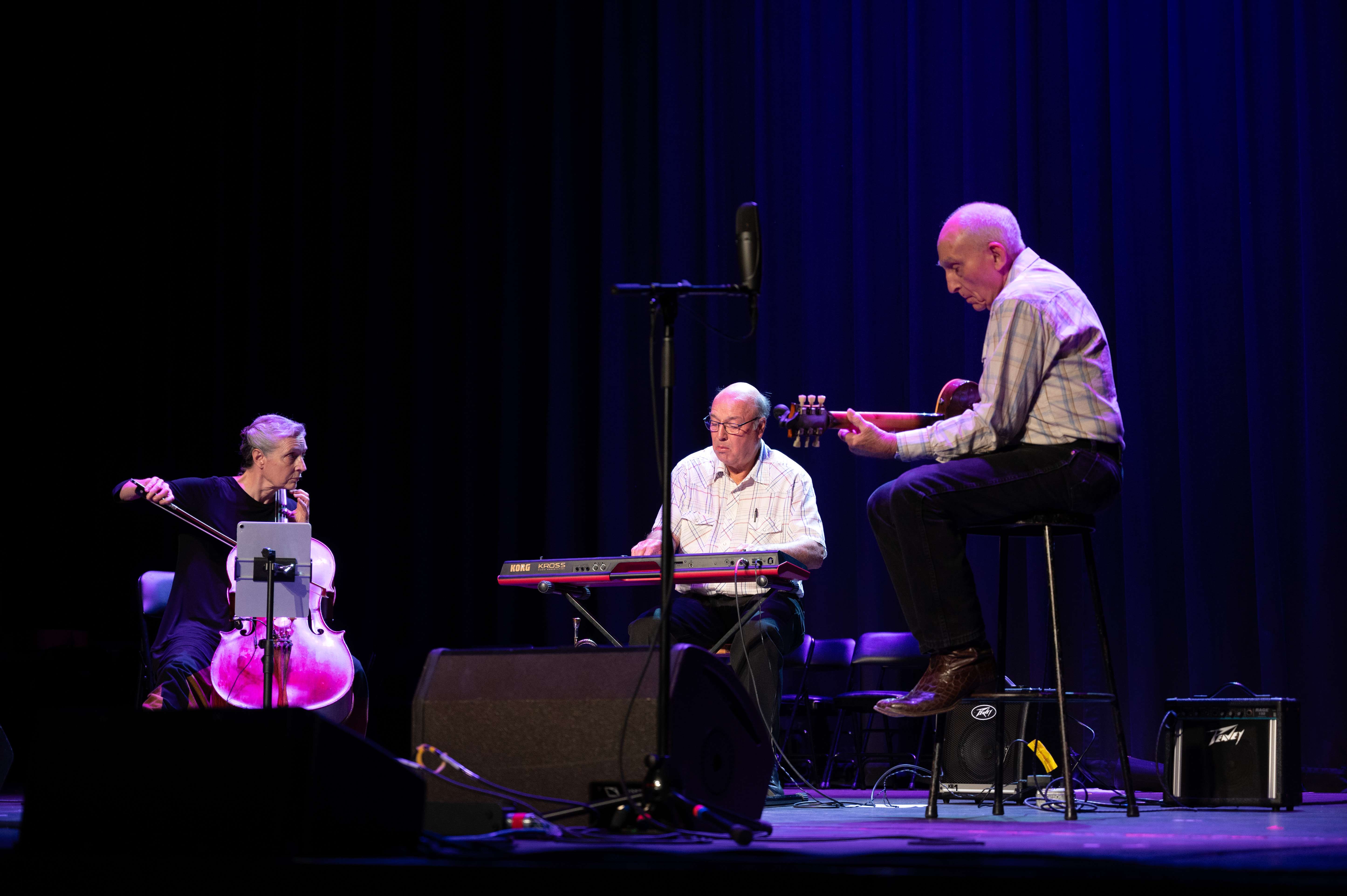 'Bob Delk and Friends' perform at Sunflower Seniors Got Talent on Monday, Sept. 18, 2023, at the Stiefel Theatre. Photo by Olivia Bergmeier