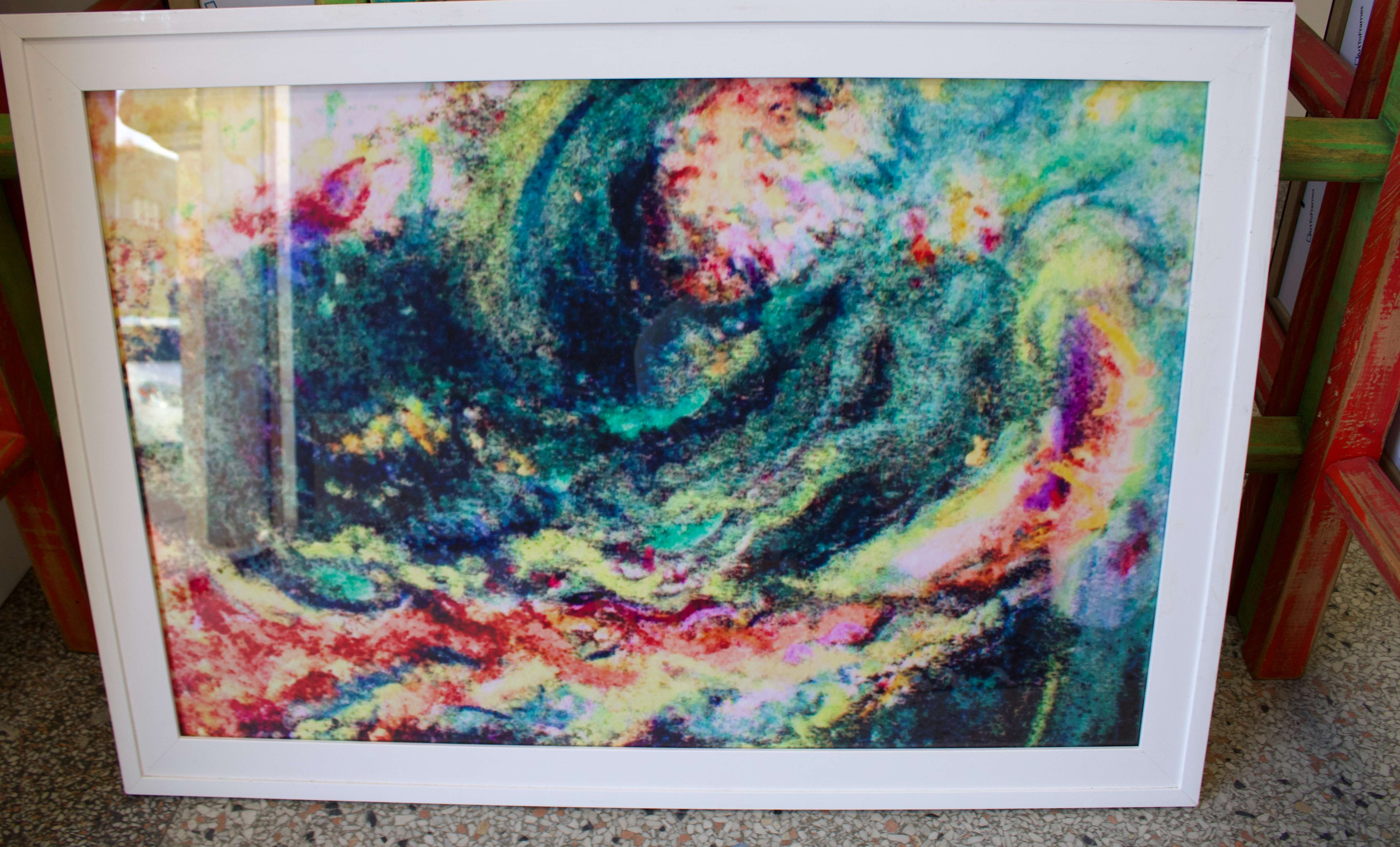 Artist Pamela Zieburtz displays work at the Wabi-Sabi Artspace on September 21, 2023. Photo by Emmie Boese.