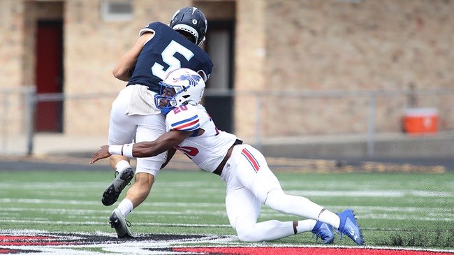 The No. 1-ranked Blue Dragon football team meets Coffeyville in the 2023 KJCCC opener at 7 p.m. Saturday at Gowans Stadium. (Billy Watson/Blue Dragon Sports Information)