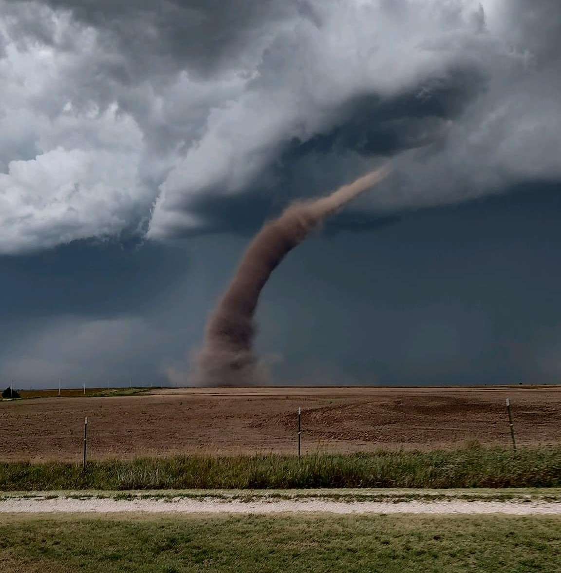 Lindsey Broin captured this photo of a landspout near Alexander on Tuesday, Sept. 19.&nbsp;