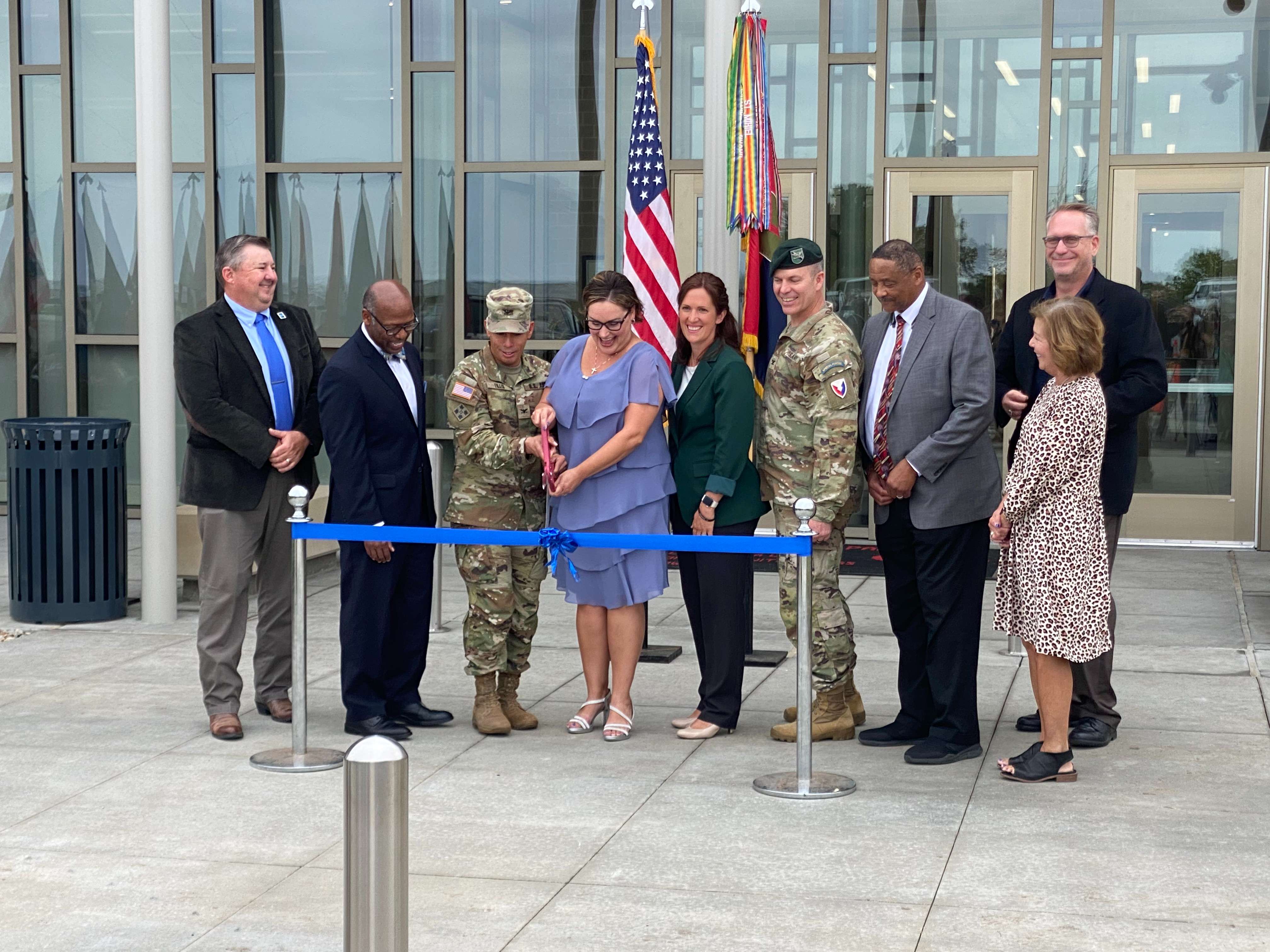 Morris Hill Ribbon Cutting, photo by Becky Goff