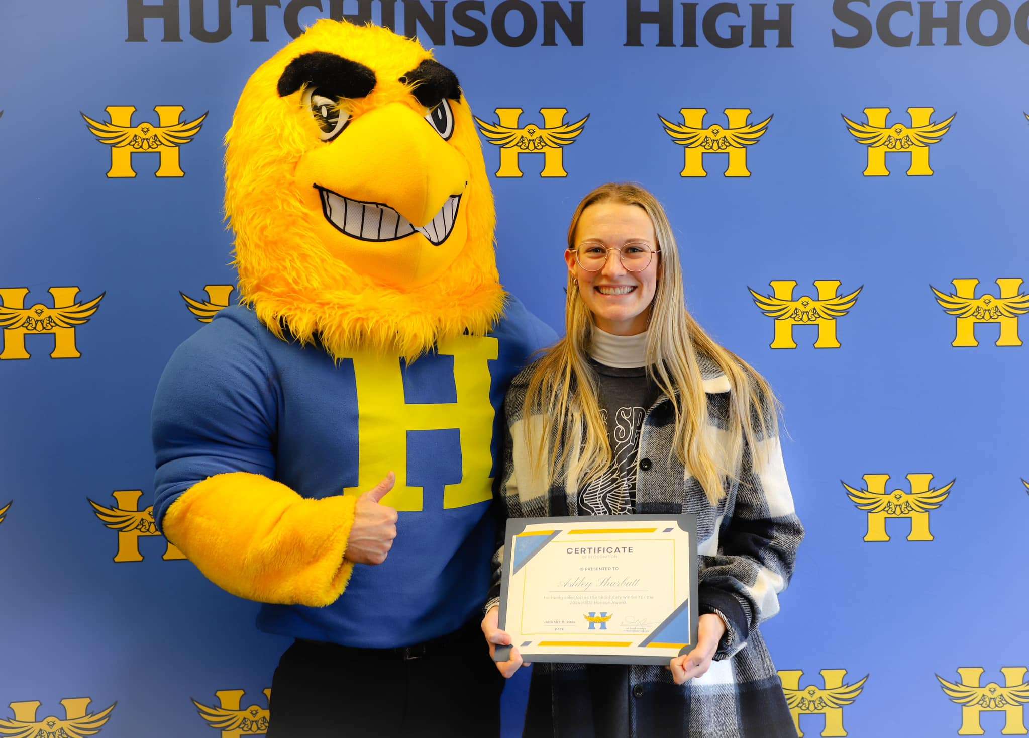 Ashley Sharbutt is a Horizon Award Winner-Photo Courtesy USD 308