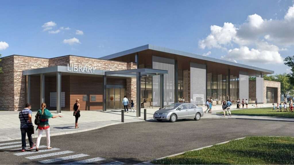 Newton Public Library Concept-Courtesy City of Newton