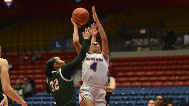Hailey Jackson and the No. 5-ranked Blue Dragon women play host to the Garden City Broncbusters at 5:30 p.m. Saturday in the Sports Arena. (McKenzie Franklin/Blue Dragon Sports Information)