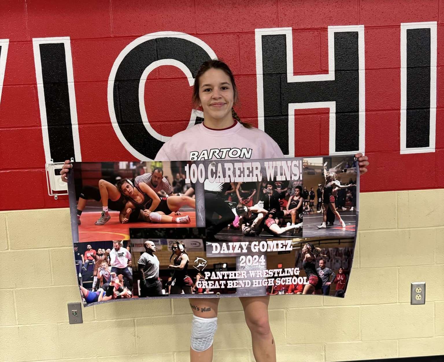 Great Bend senior Daizy Gomez, ranked No. 2, won her bracket and collected her 100th career win.