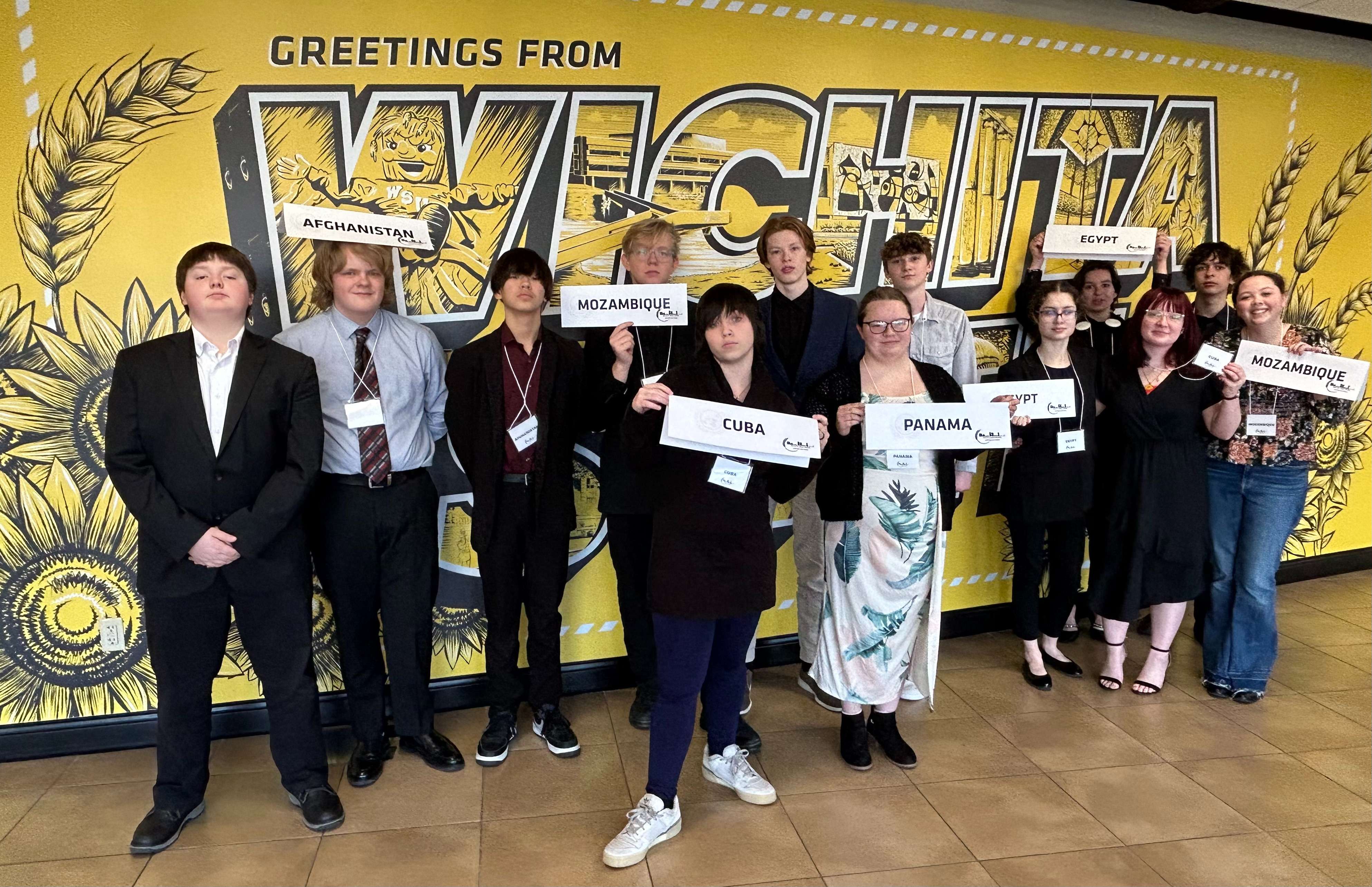 <b>Back Row: </b> Hunter McClanahan, Quinton Heath, Parker Coleman, Jordan Sander, Zachary Hart, Dominik Zimmerman, Ailey Williams, Kaitlyn Froetschner, and Rhys Froetschner. <br><br><b>Front row: </b>Majestic Maher, Dixie Gallant, Ellie Damm and Sheridan Johnson.