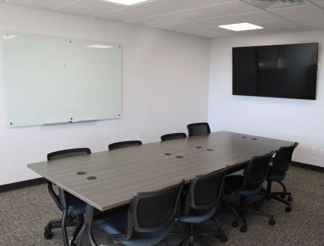 &nbsp;A few of the rooms can hold a small group of people while another can hold more than 20 people. The TV in this room can be hooked up to a laptop, which others got to see in person on Monday, Jan. 29. Photo by Emmie Boese