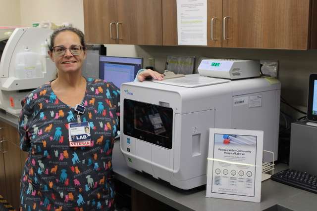 Nishka McKenzie, medical lab technician, is helping organize the upcoming Fall Health Fair sponsored by Pawnee Valley Community Hospital.