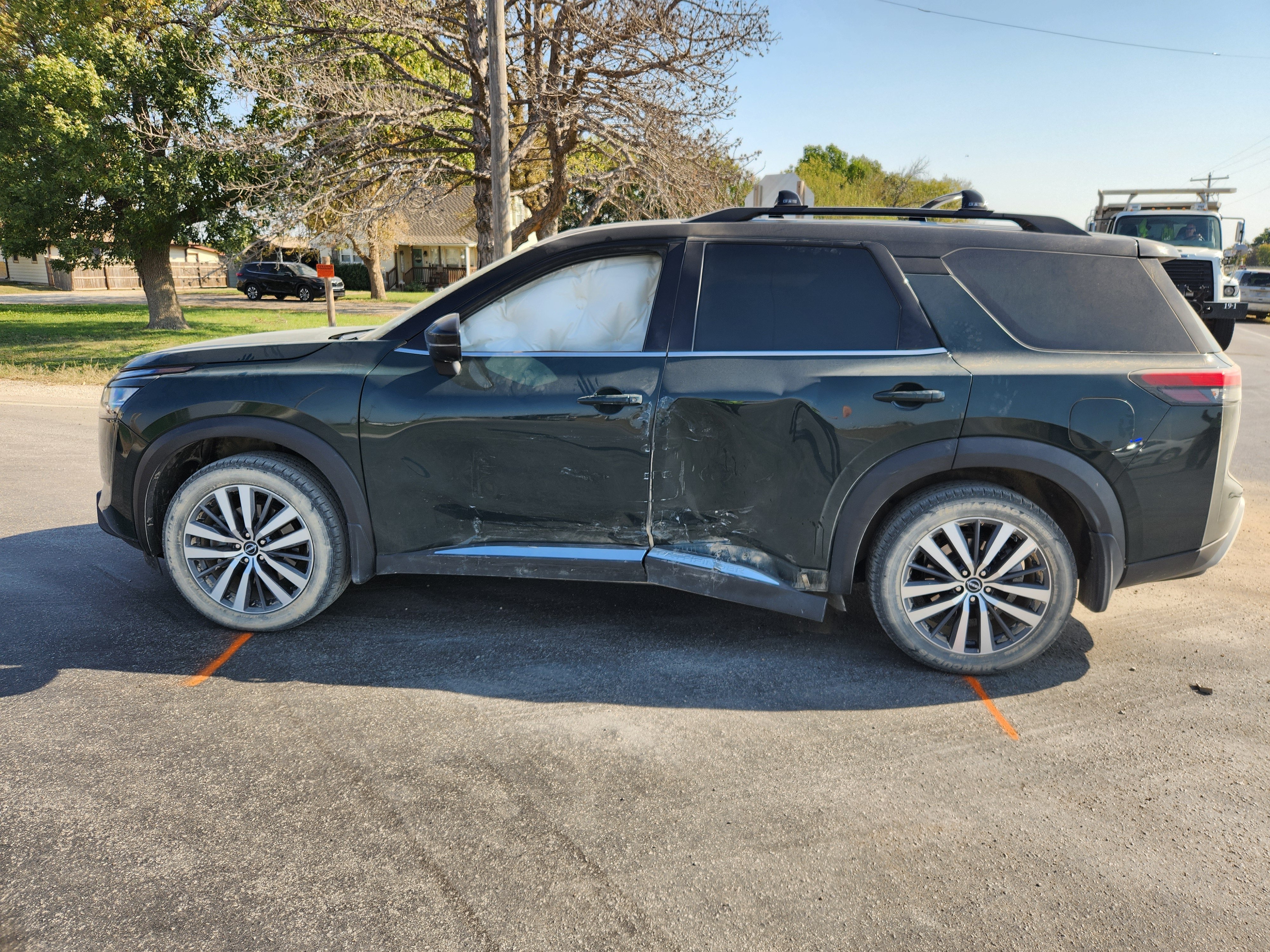 Kloster’s 2022 Nissan Pathfinder. Photo courtesy Saline County Sheriff’s Office.<br>
