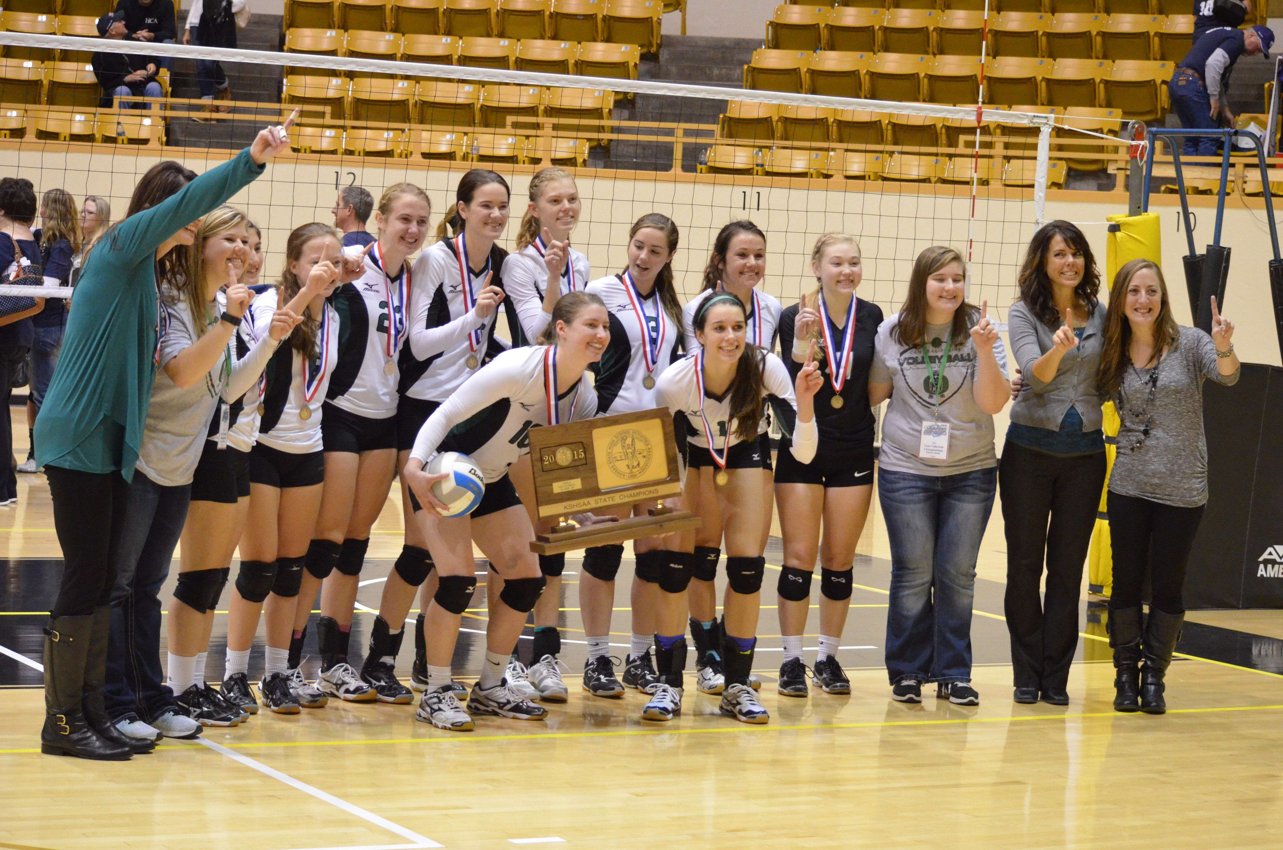 Central Plains won state volleyball titles in 2015, 2019, and 2020, finished second in 2016, and third in 2014 and 2021.