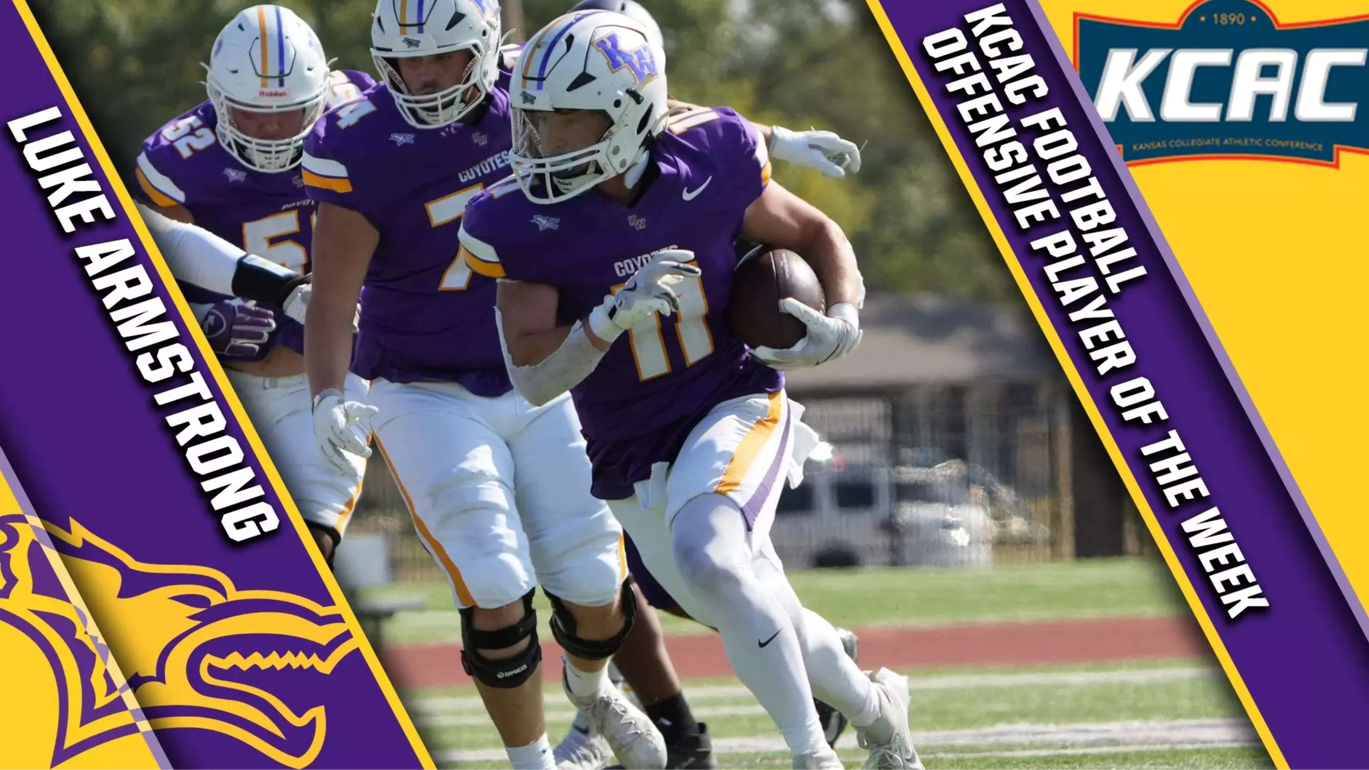 Armstrong earns KCAC Football Offensive Player of the Week honor