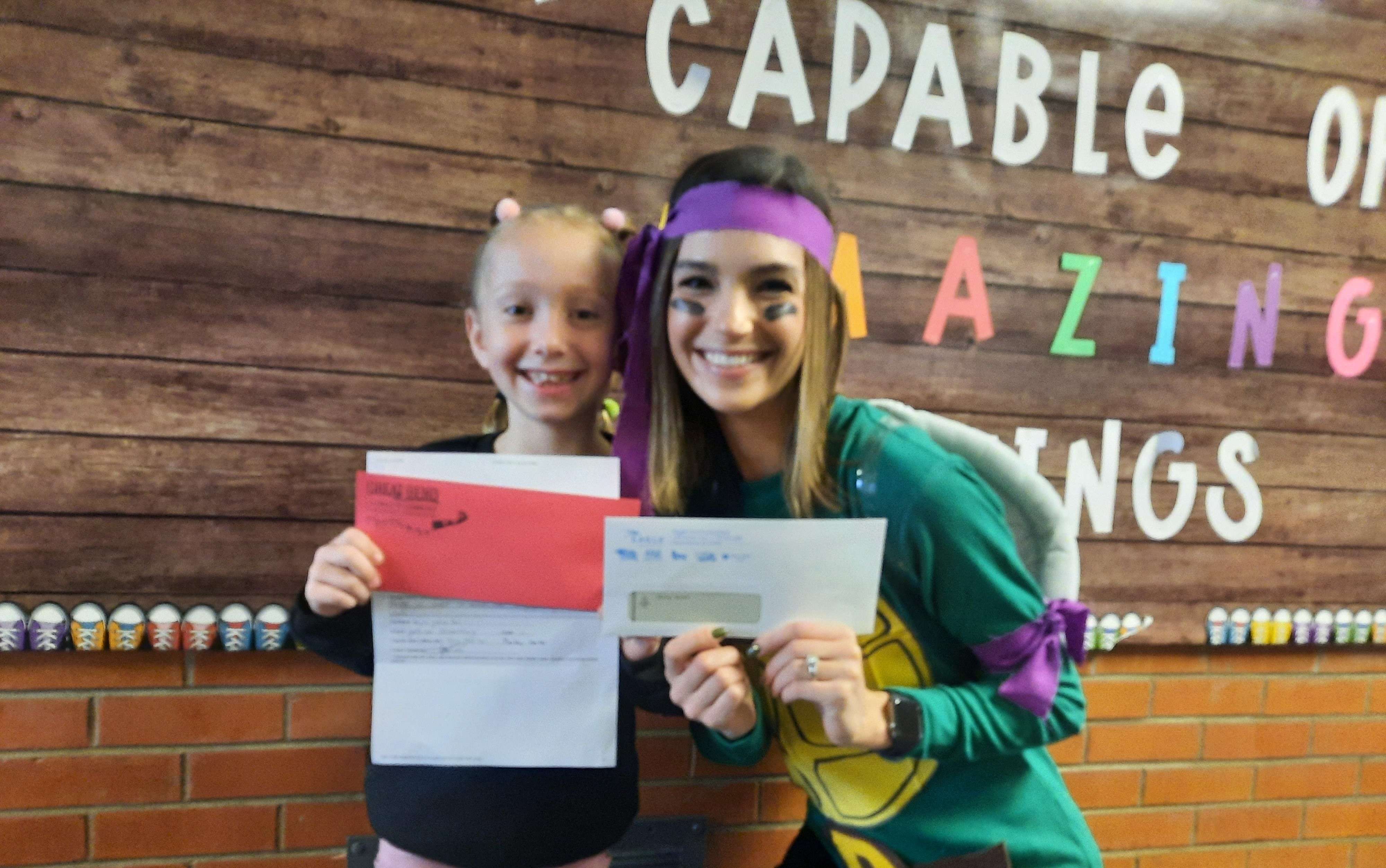 Great Bend's Myla Rein was selected as Eagle Media's November 2024 winner in the Make a Difference Contest. Rein and her teacher, Bailey Herter, each received $100. See prize changes for this year's contest in the story below.