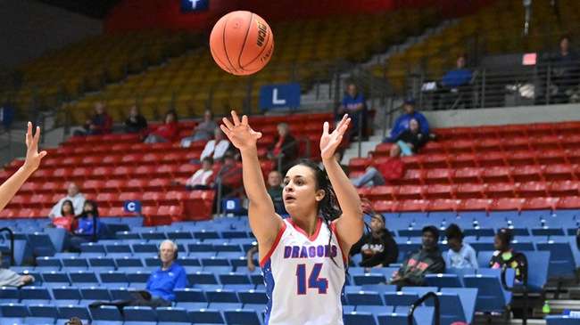 Dylan Alexander and the No. 1 Blue Dragon women's basketball team plays the Tabor JV and Murray State in the BSN Sports Tipoff Classic on Friday and Saturday at the Sports Arena. (Andrew Carpenter/Blue Dragon Sports Information)