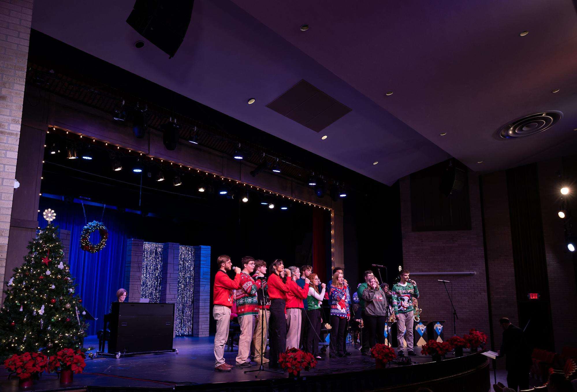 The Barton Hilltop Singers perform at last year’s holiday concert.