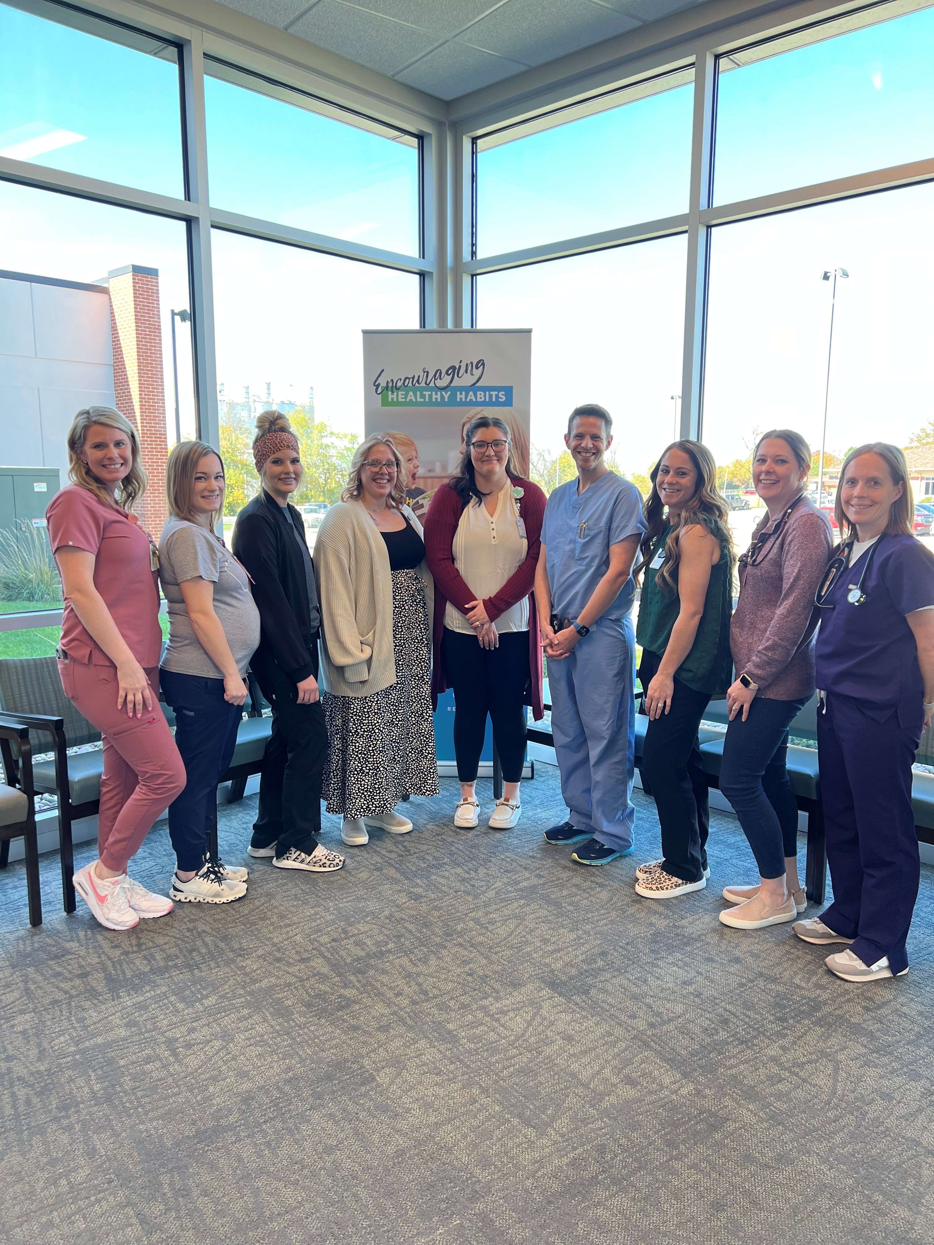 Shalei Shea, Director and Health Officer at McPherson County Health Department and McPherson Center for Health Clinic staff. Image Courtesy McPherson Center for Health.