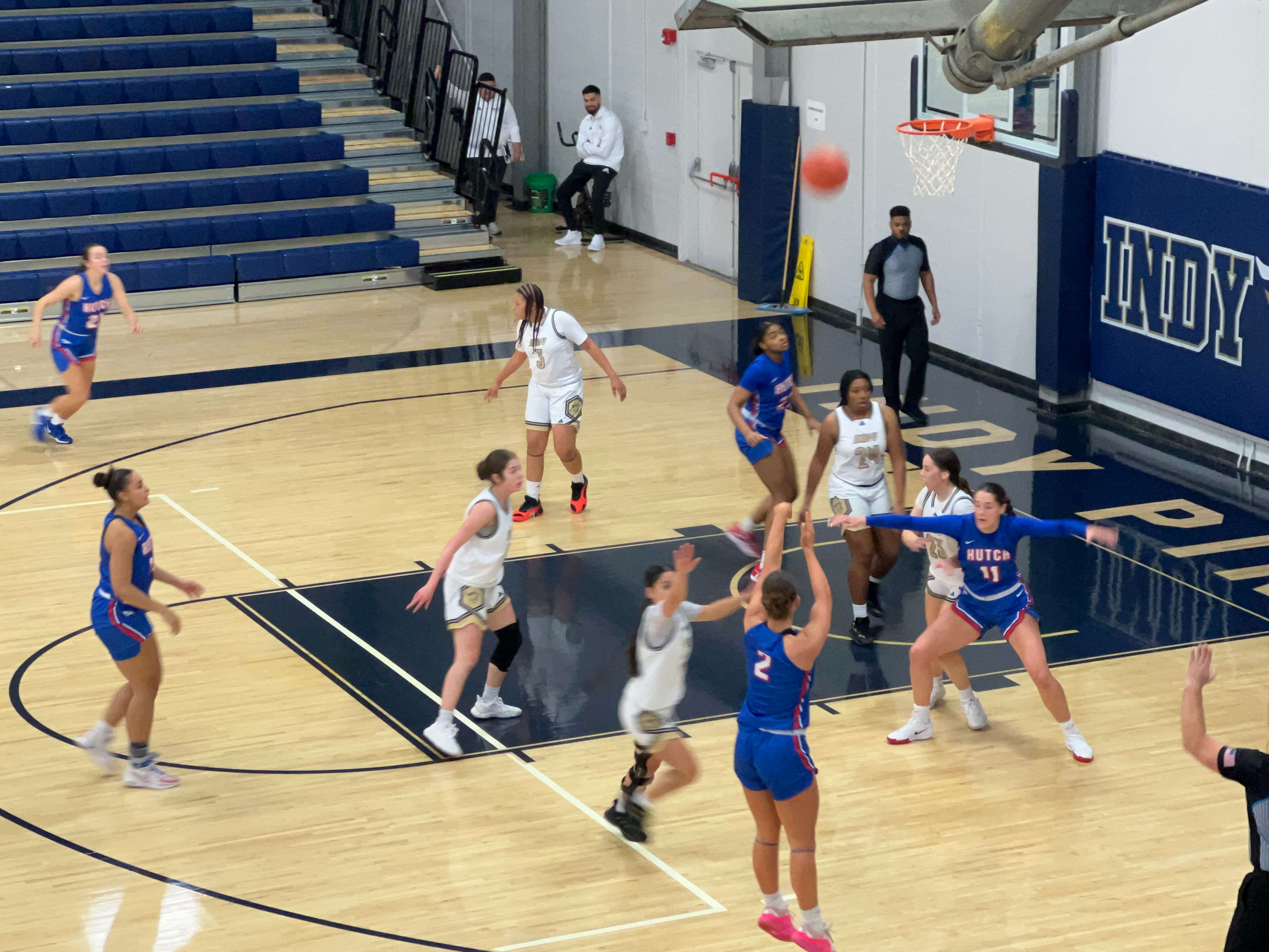 Katie Duncan knocked down a team-high three 3-pointers in the 66-34 win at Independence on Saturday, Nov. 30. (Hutch Post Photo/Sean Boston)