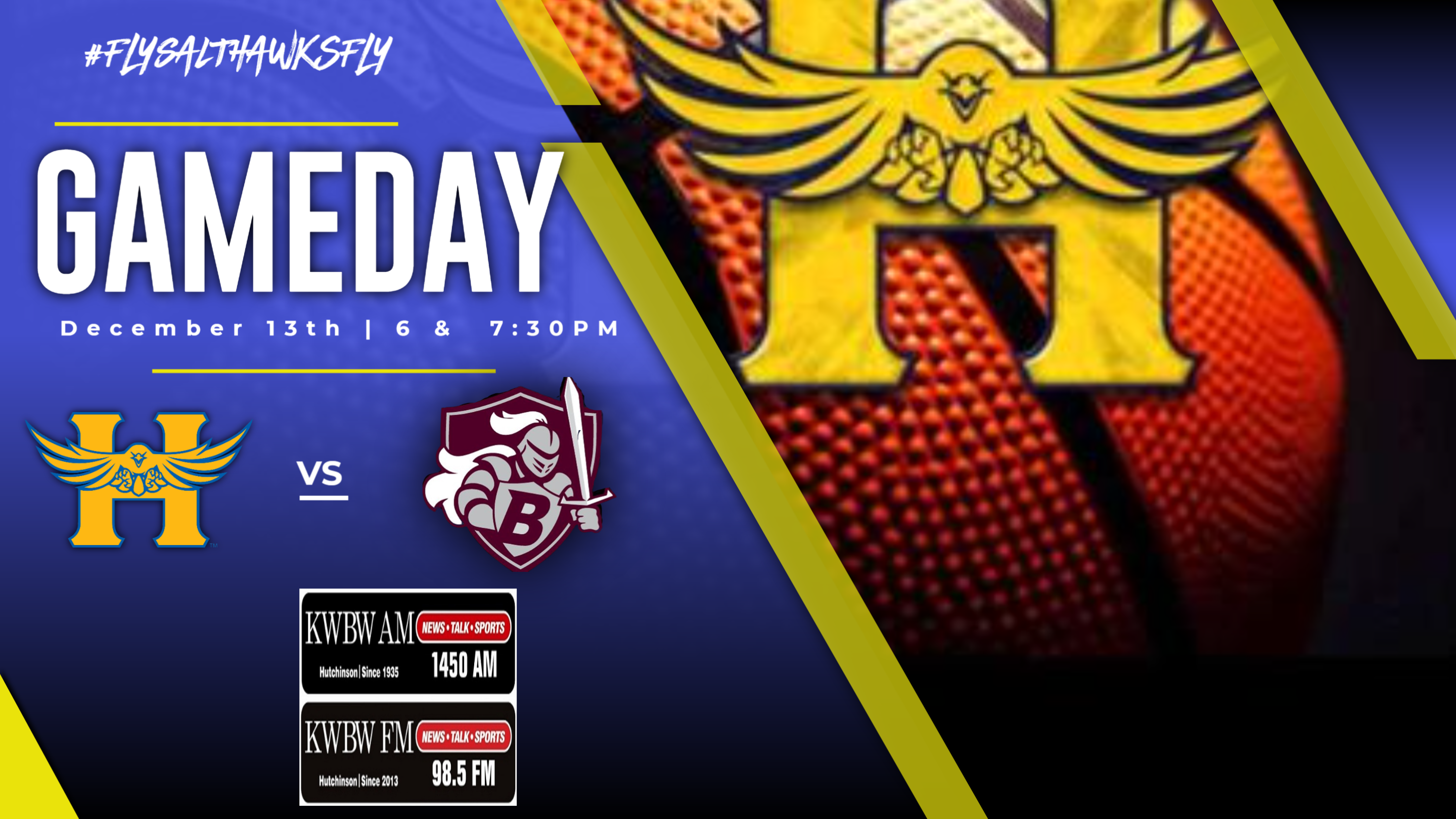 Game Day Hutch High vs Buhler Friday at 6 and 7:30pm