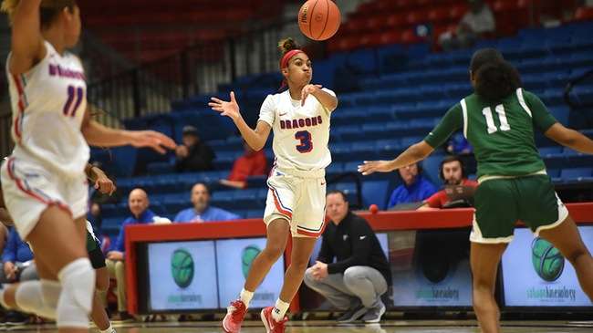 Journey Armstead and the No. 2 Blue Dragon women's basketball team travel to play Pratt at 5:30 p.m. on Wednesday in Pratt. (MacKenzie Franklin/Blue Dragon Sports Information)