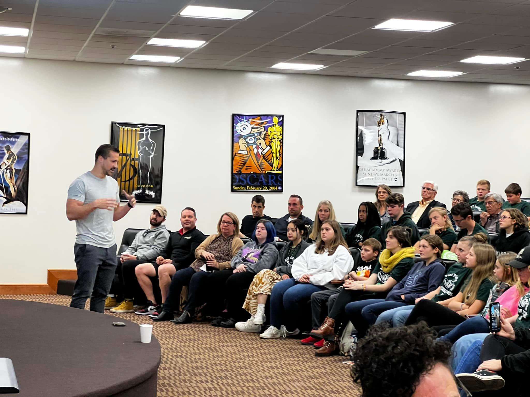 Several business owners gather together every Wednesday morning at the East Hills Library for Cup of Joe/ Photo courtesy of the Cup of Joe Facebook