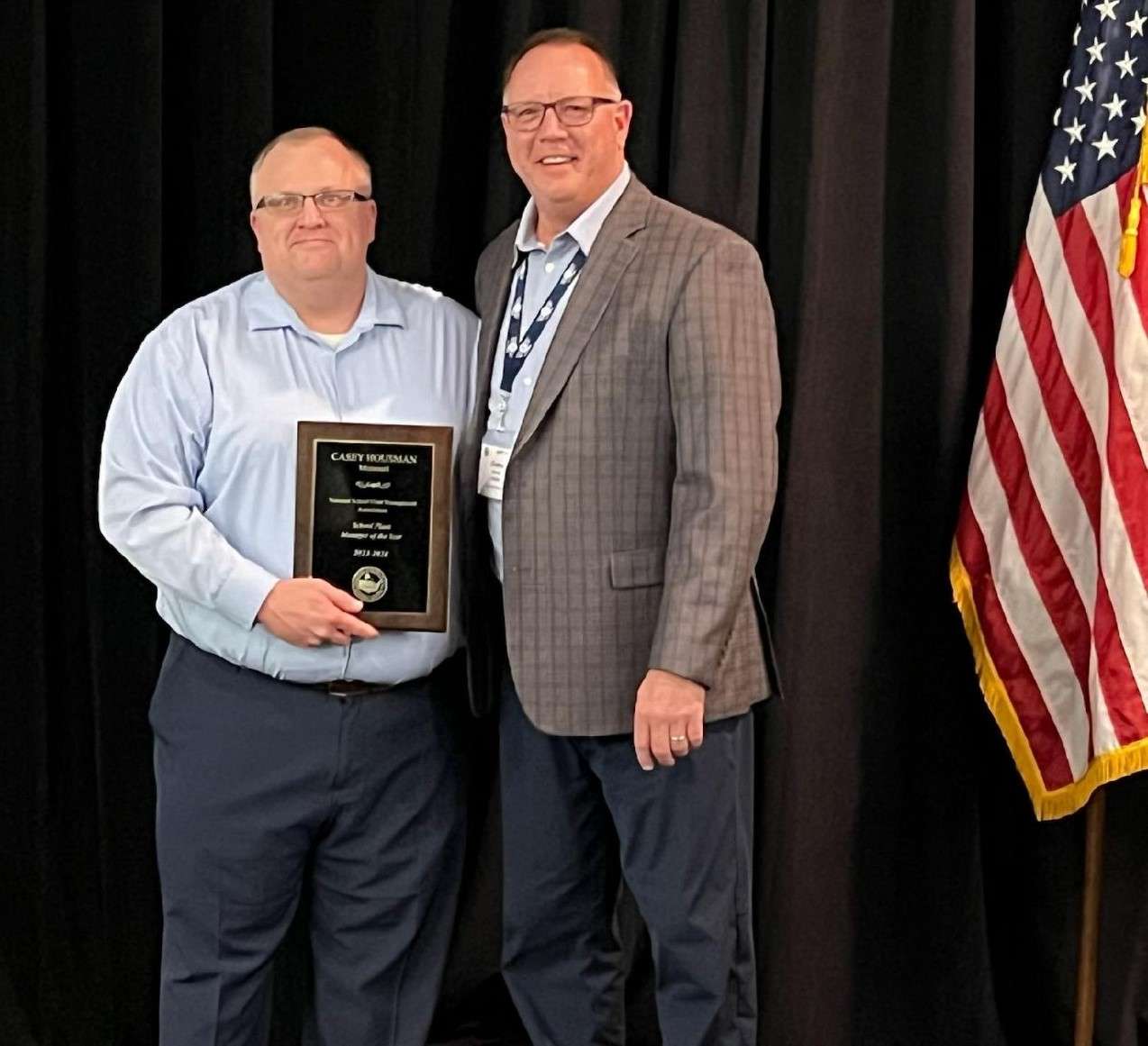 Casey Housman is presented his National Plant Manager of the Year award/Photo courtesy of&nbsp;