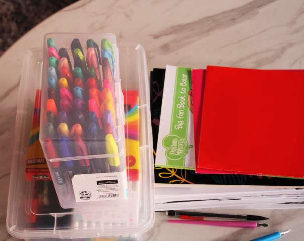 Coloring is an option for students to practice self-regulation skills in Rusty's Room. Coloring is one of the many options available for students.&nbsp; Photo by Emmie Boese.