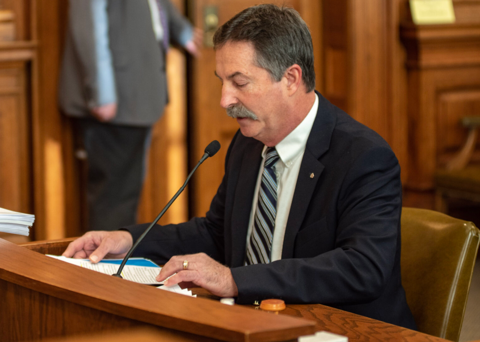  State Sen. Mike Moon, R-Ash Grove (Annelise Hanshaw/Missouri Independent).