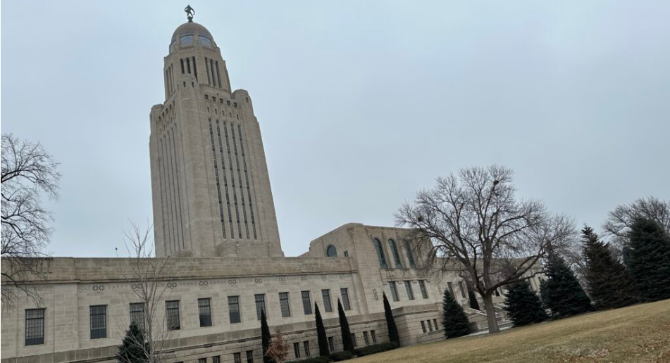 &nbsp;The Nebraska State Capitol is shown in December 2022. (Aaron Sanderford/Nebraska Examiner)&nbsp;&nbsp;