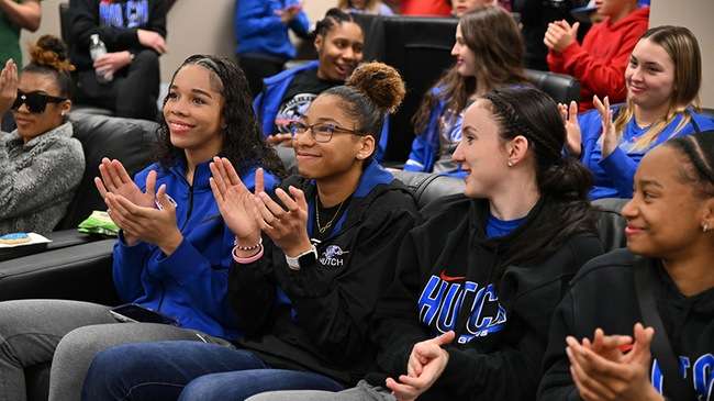 The KJCCC and Region 6 champion Blue Dragon women's basketball team find out it is the No. 1 overall seed for the NJCAA Tournament, which begins on March 26 in Casper, Wyoming. (Andrew Carpenter/Digital Fox Photography)