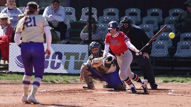 The Blue Dragon softball team split with No. 17 Butler on Monday, falling 8-0 in Game 1, but coming back to win 11-3 in Game 2 on Monday at East Park in El Dorado. (Photo courtesy Ed Bailey).