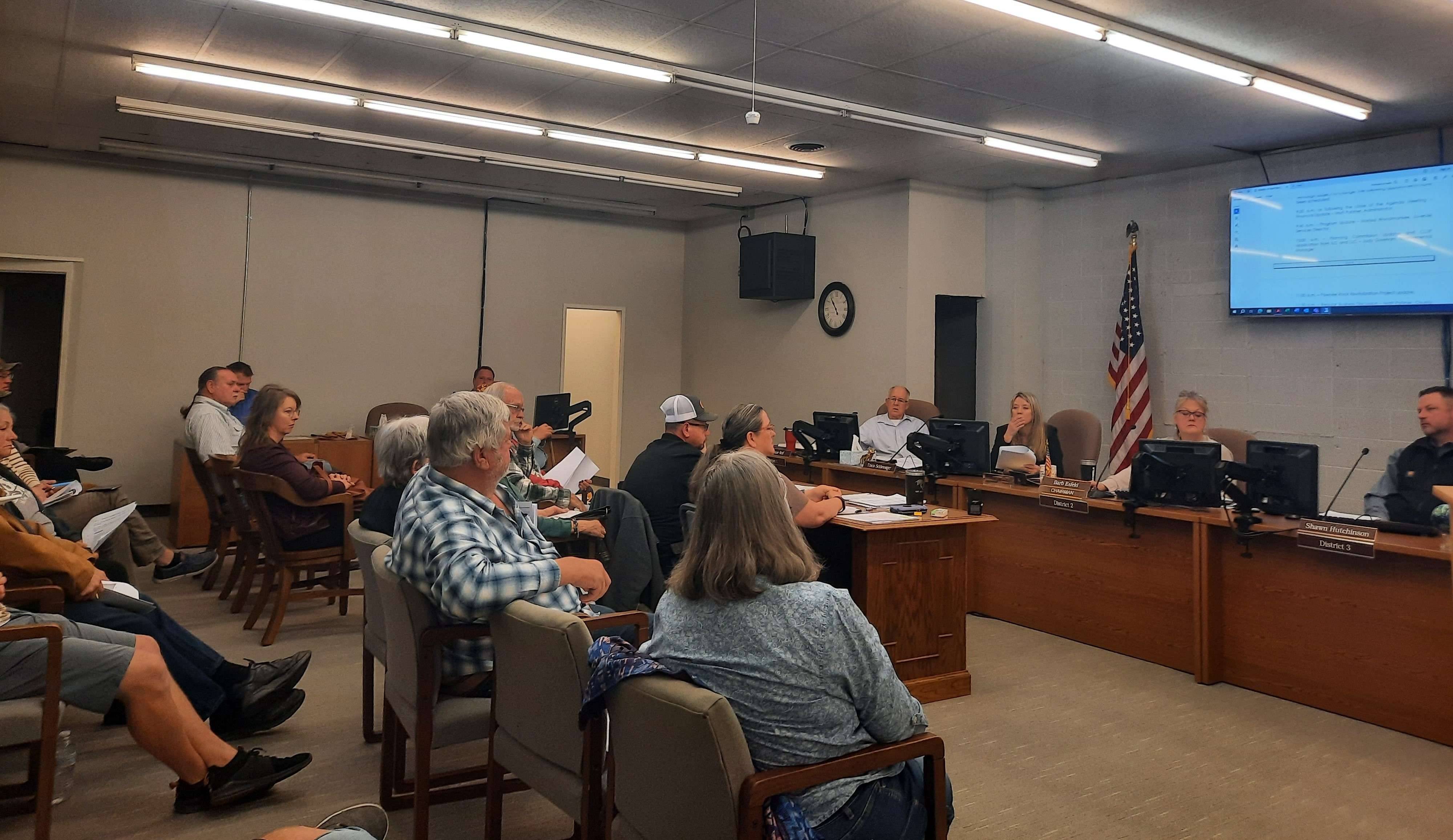 Barton County Zoning Administrator Judy Goreham and the planning commission presented to the board of commissioners Tuesday morning.