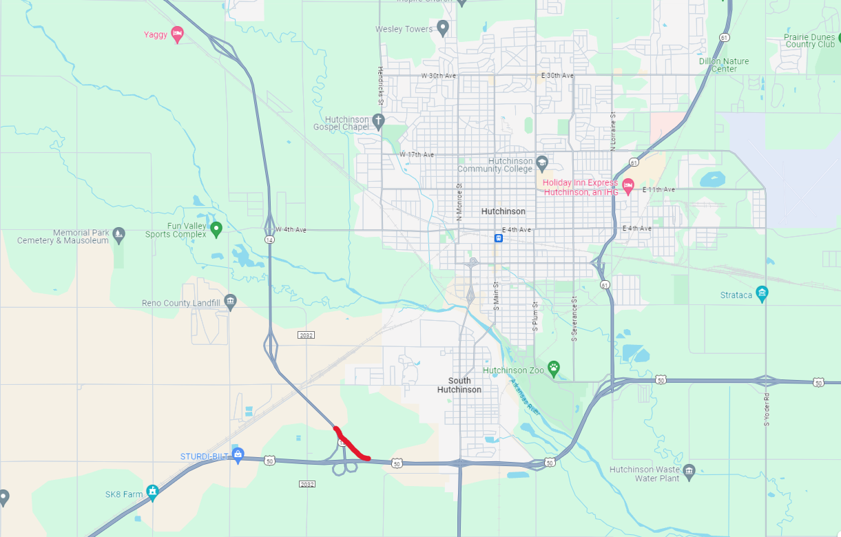 Project area is marked in red.