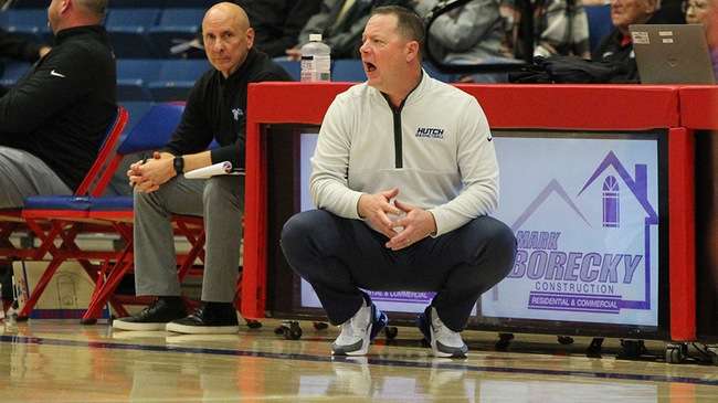 Head coach John Ontjes and the Blue Dragon women's basketball team opens play in the 2024 NJCAA Women's Tournament at 3:30 p.m. CT on Wednesday against Cochise in Casper. WY. (Billy Watson/Blue Dragon Sports Information)