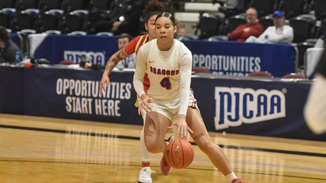 Coming off a 23-point performance against New Mexico, Hailey Jackson and the No. 1 Blue Dragon women play No. 20 Eastern Arizona in the NJCAA Tournament national semifinals at 5 p.m. Saturday in Casper, Wyoming.