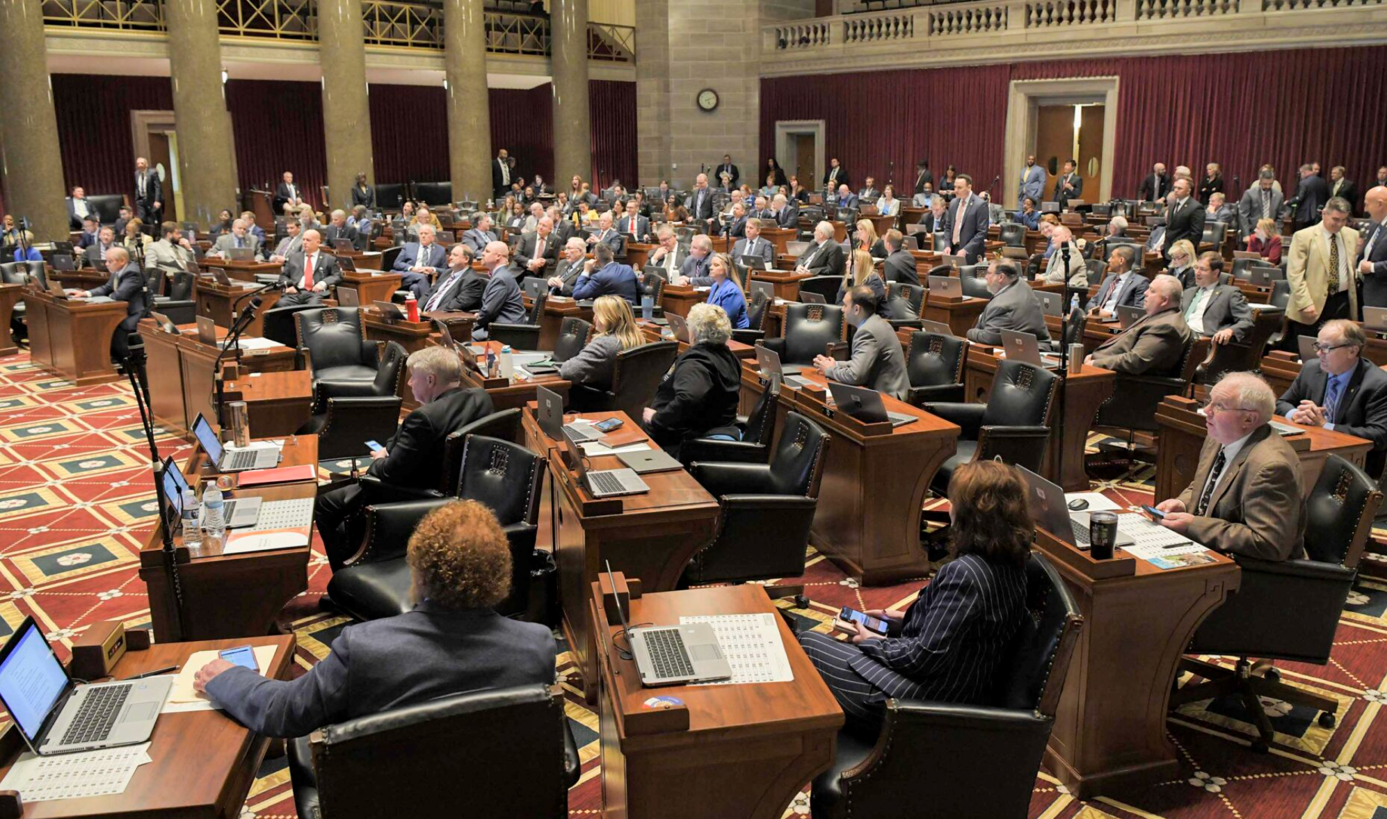  Legislation sponsored by Republican state Rep. John Black to make it more difficult to amend the state constitution through the initiative petition process was approved by the Missouri House on Wednesday (Tim Bommel/Missouri House Communications).