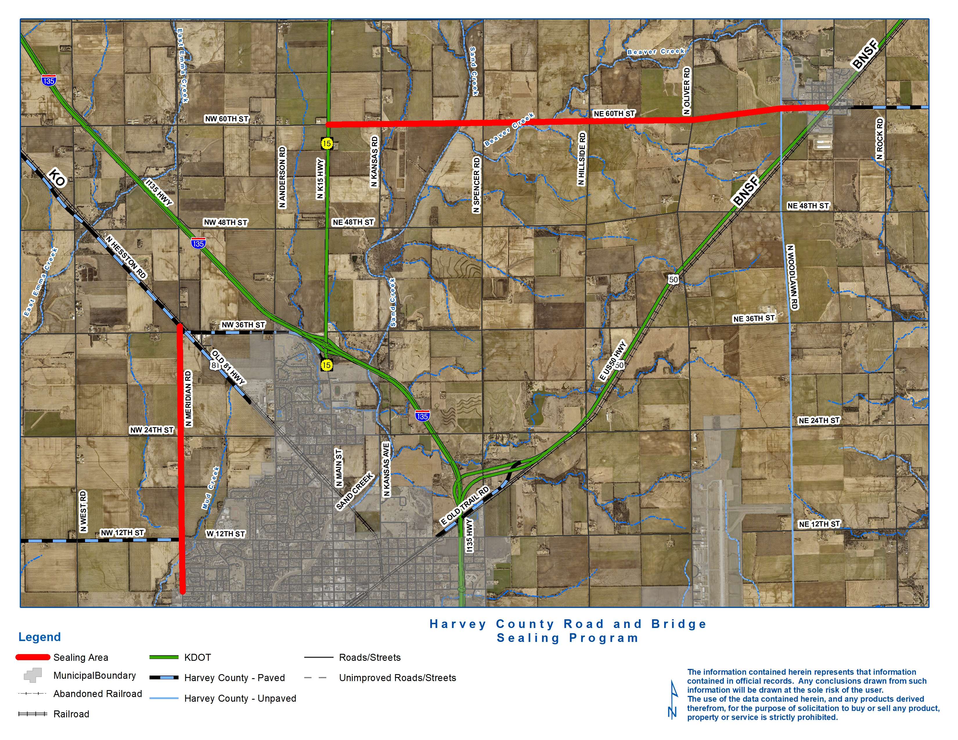 Harvey County Road Sealing Projects-2024