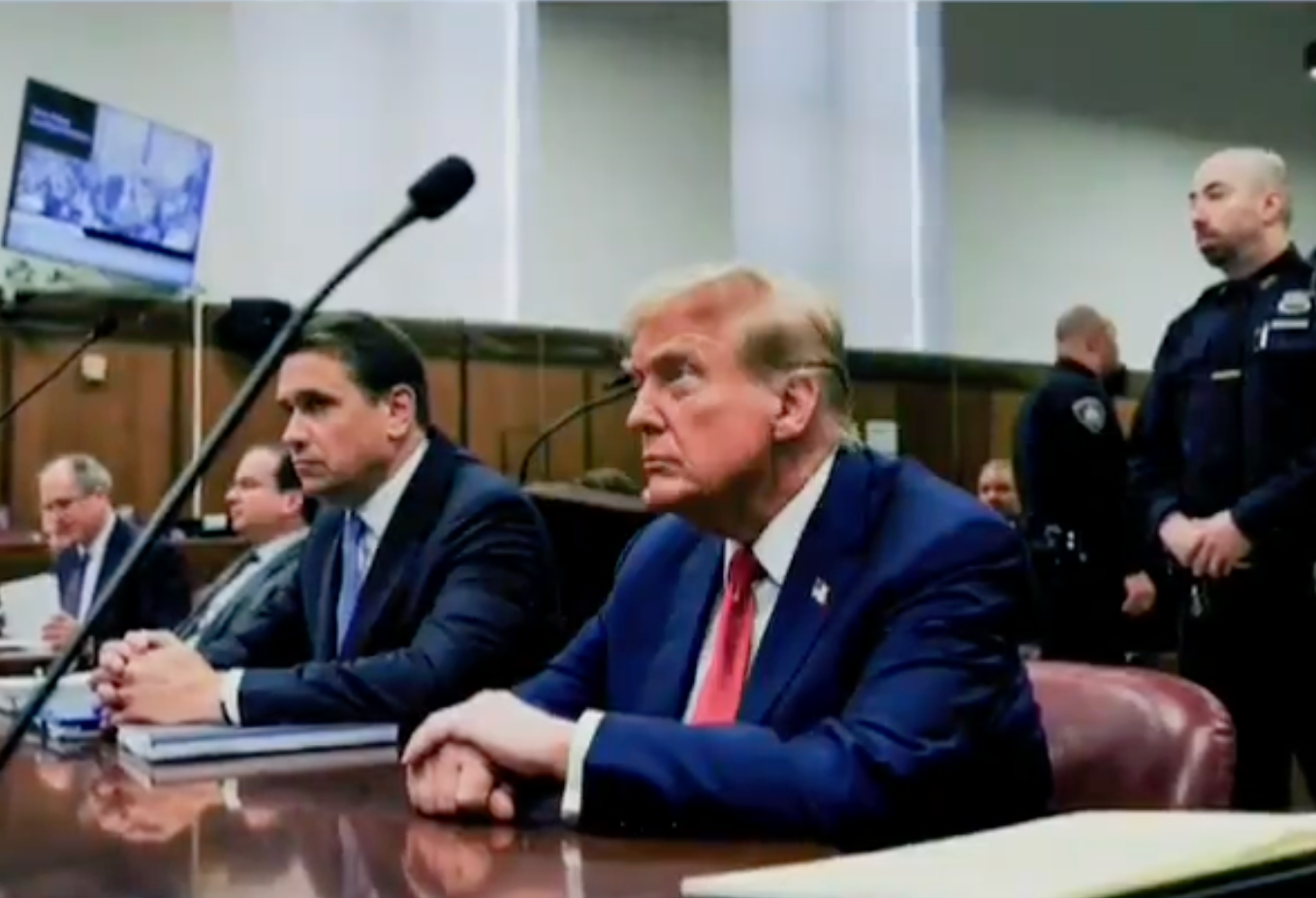 File photo Donald Trump in court -image courtesy CSPAN