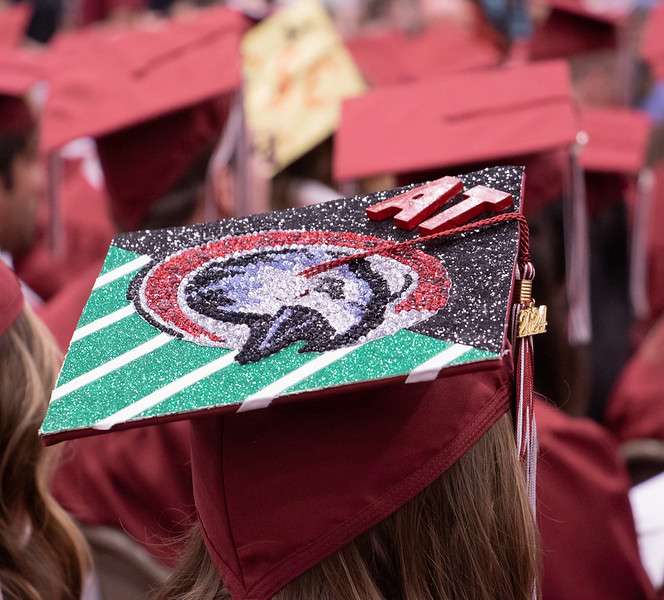 Chadron State College's Commencement May 4, 2024, in the Chicoine Center. (Photo by Tena L. Cook/Chadron State College)