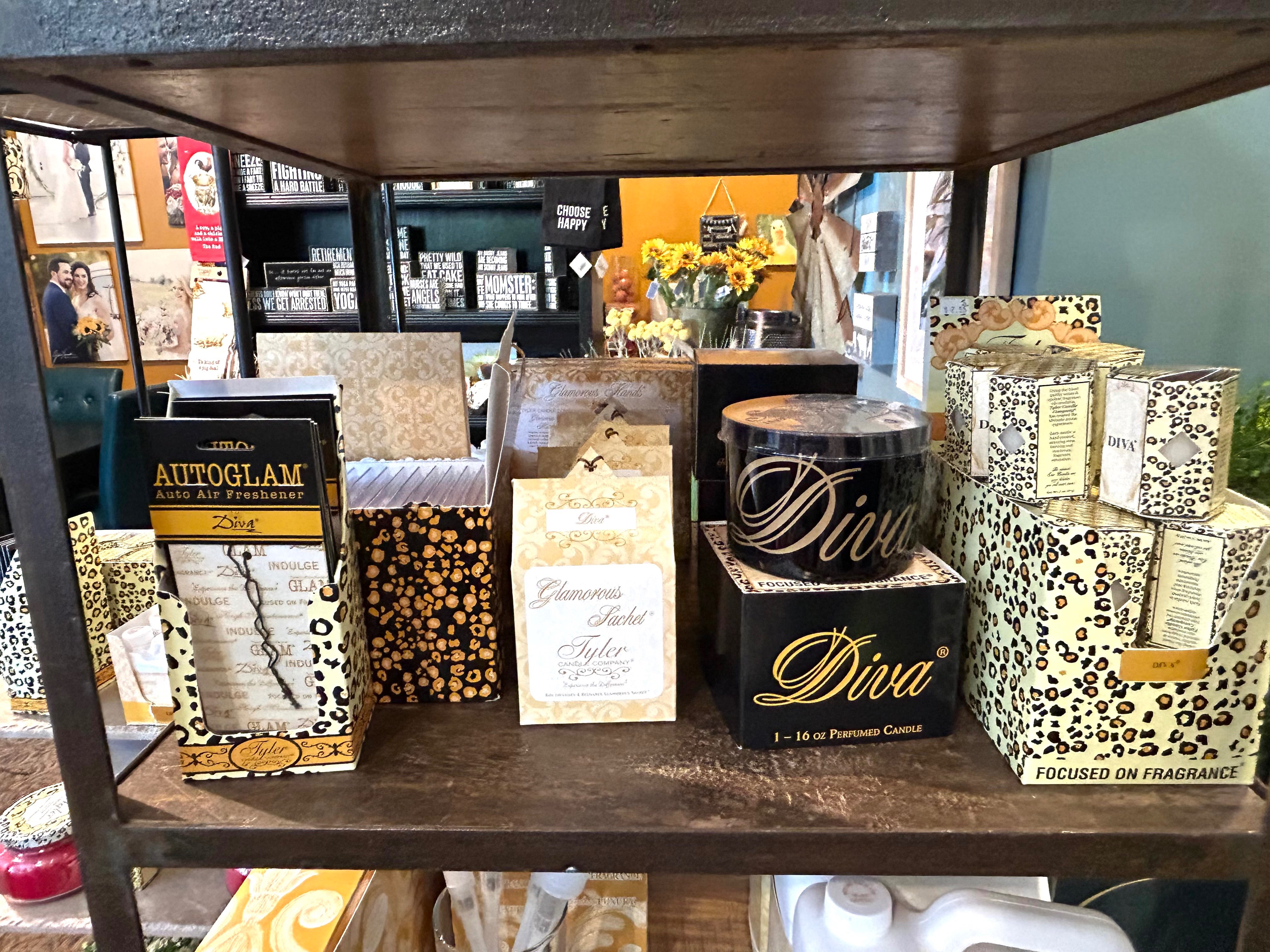Several different fragrance lines are available for purchase at Absolutely Home. Photo by Emmie Boese.&nbsp;