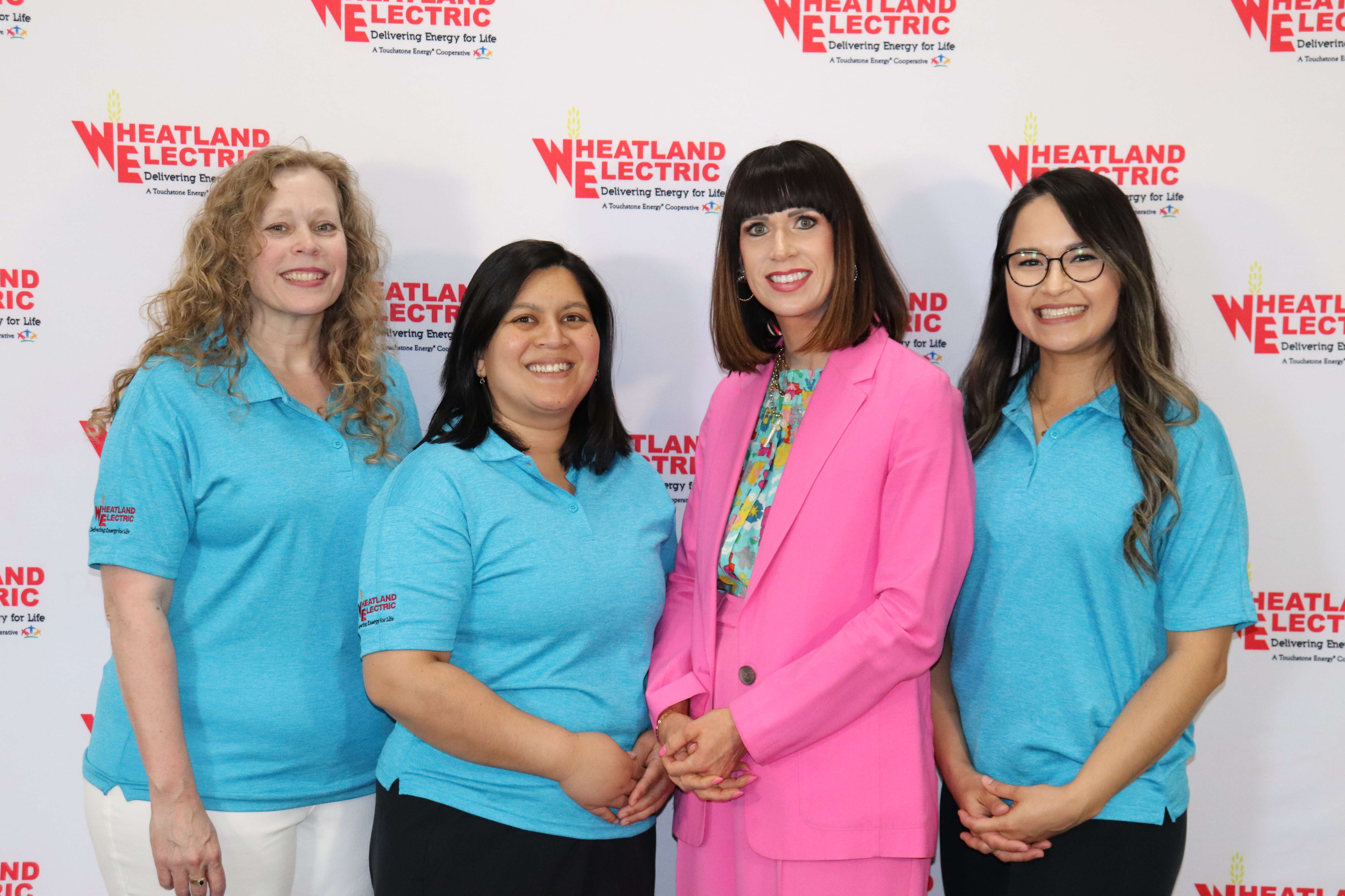 The Member Services team includes (from left) Mary Hoisington, member services and key accounts manager, Shajia Donecker, social media specialist, Alli Conine, director of member services and corporate communications, and Samantha Garcia, member services and key accounts manager.