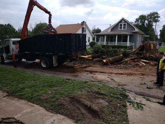 Storm Cleanup photo courtesy City of Newton