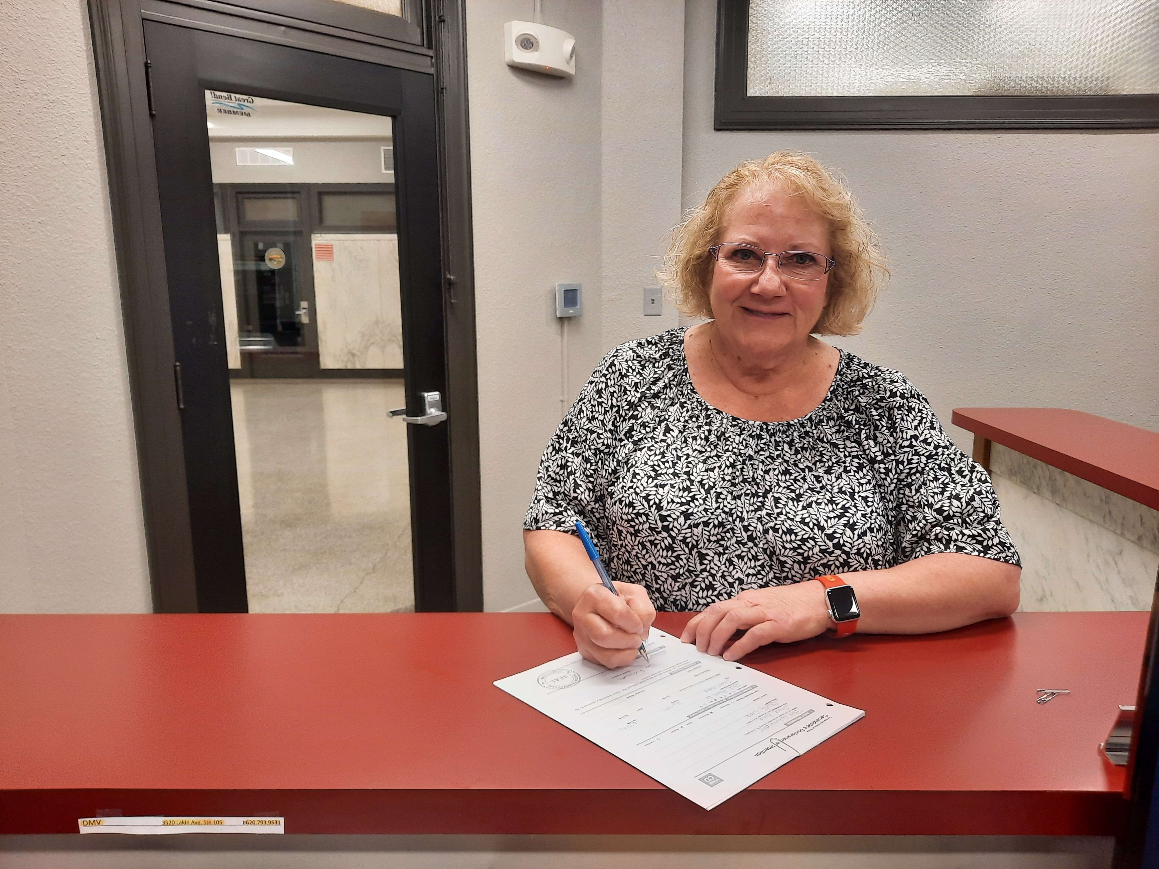 Barton County Clerk Bev Schmeidler filed for candidacy to retain her position. 