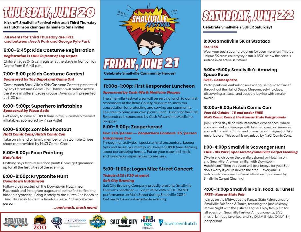 Smallville Program from Hutch Rec