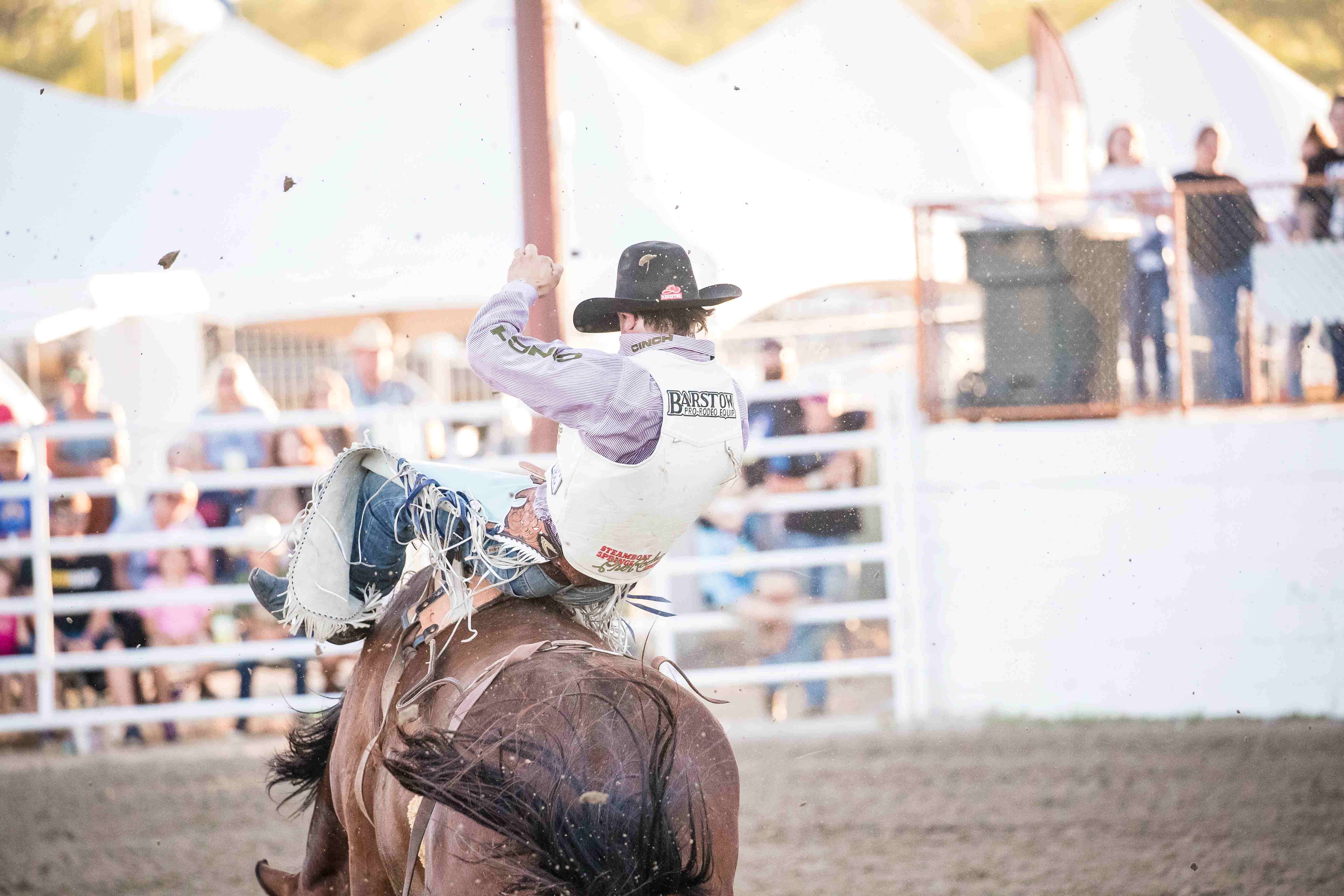 Rodeo Lead Bareback champ takes lead at Buffalo Bill Rodeo, Aussie wins first ...