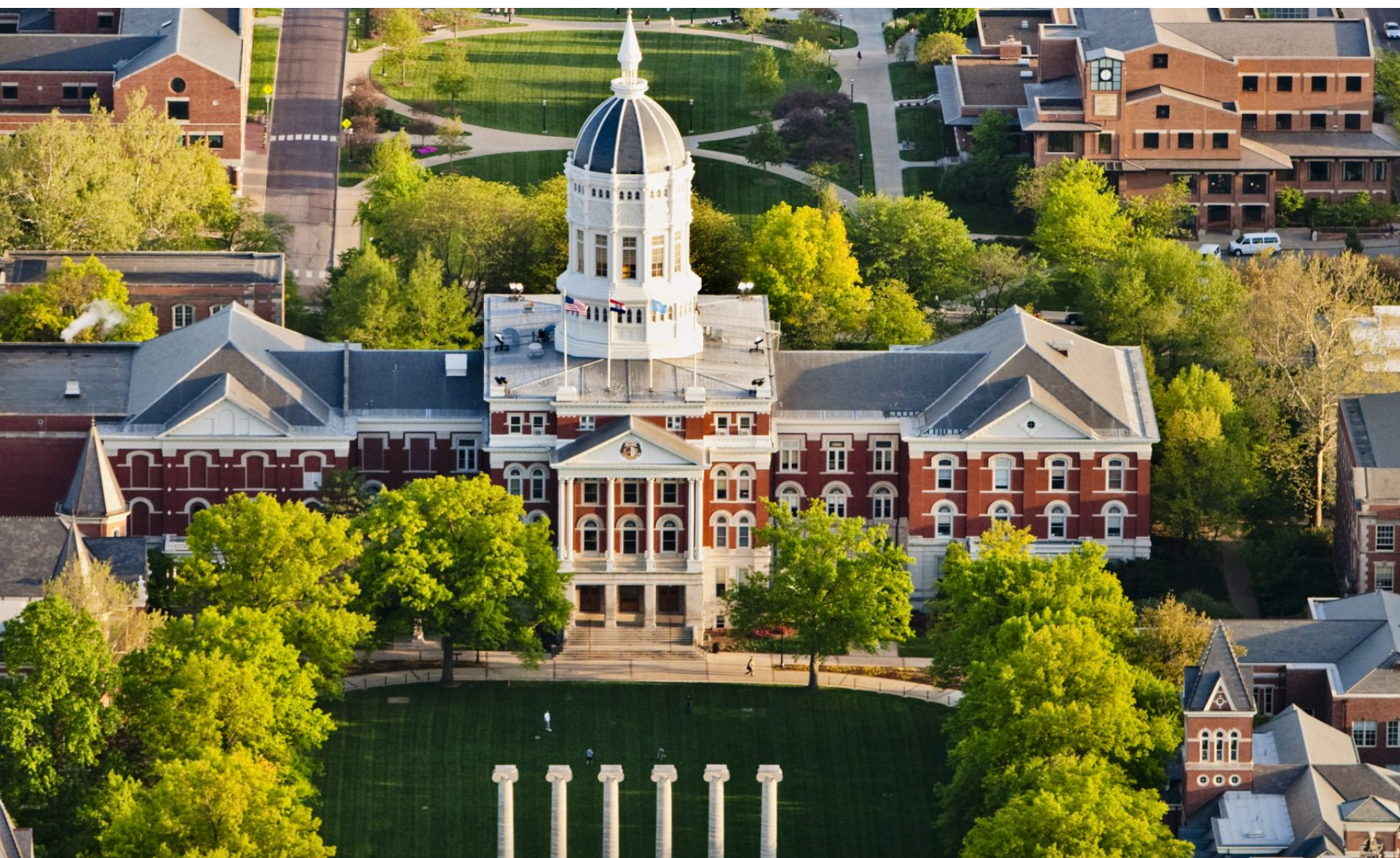 The University of Missouri-Columbia. (University of Missouri photo)
