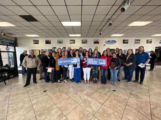 A picture of last year's Pacesetter companies for United Way of Central Kansas.